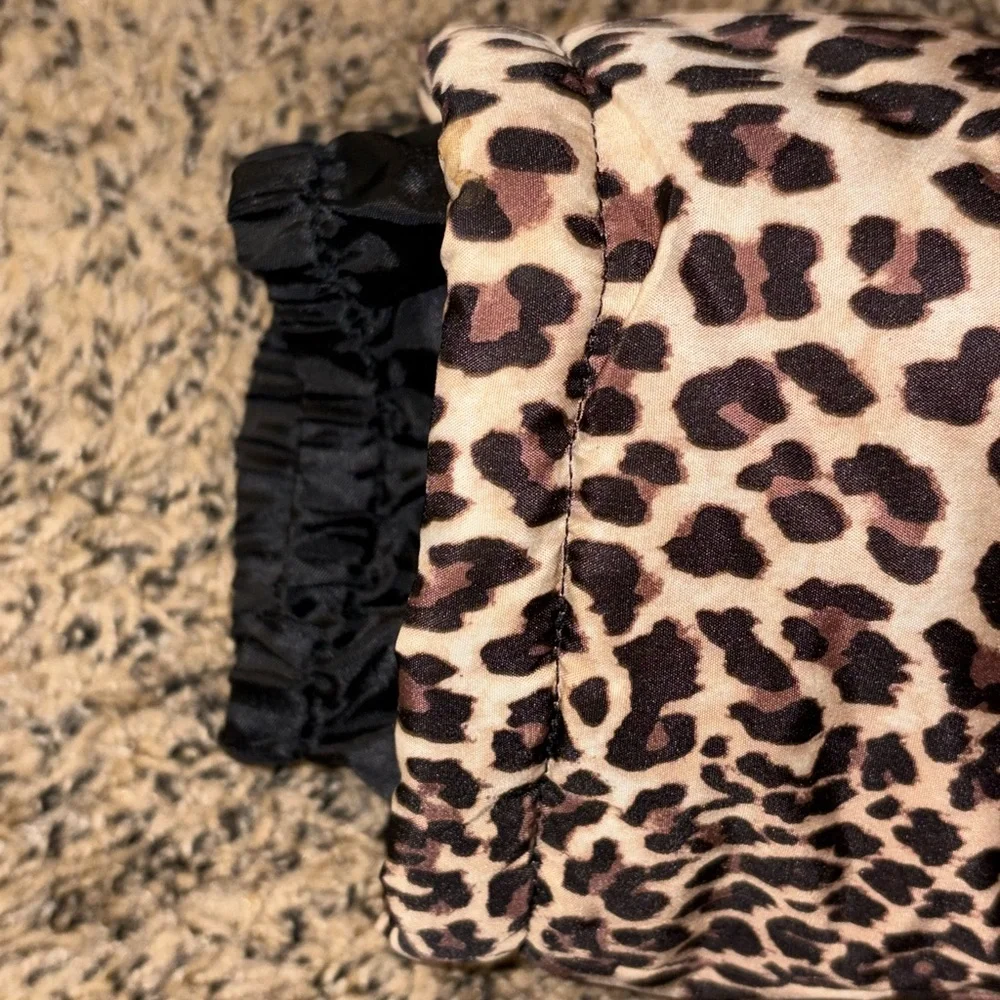 Bon Bébé Leopard Print Girls Snow Pants / Bibs - Picture 5 of 5